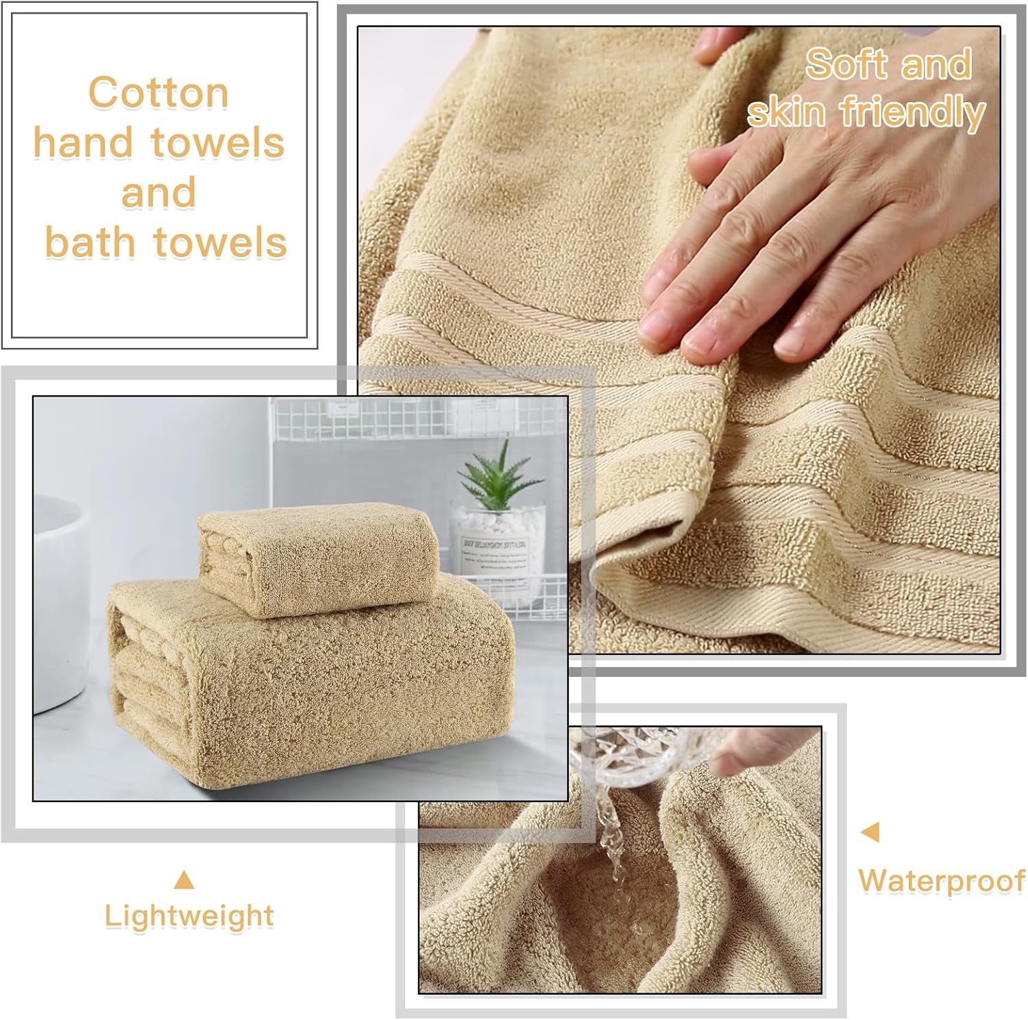 WSBArt 20PC Bathroom Accessory Set