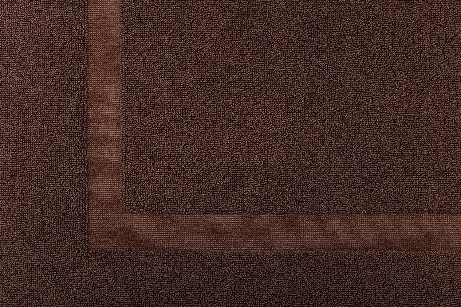 American Bath Towels 20x34 Inch Bath Mats Set of 2 Brown