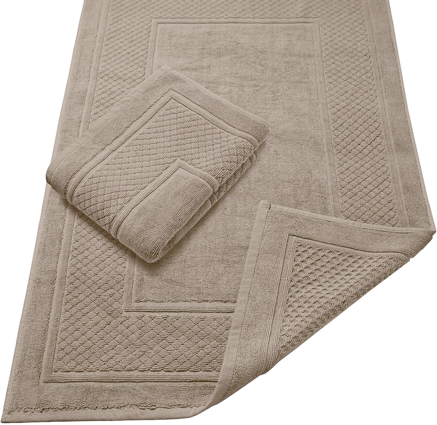 Avalon Towels Beige Bath Mat Set of 2 1