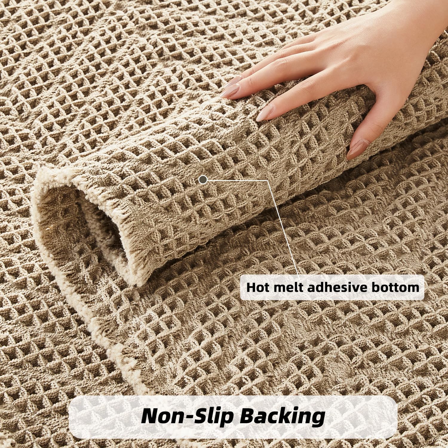 BULULOM Boho Bath Mat - Ultra Soft Non Slip Quick Dry 18x30 Inch