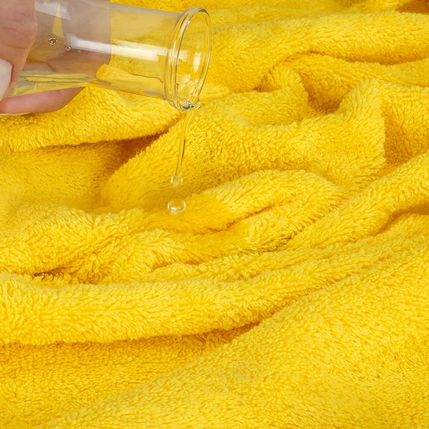 Cotton Paradise 6 Piece Yellow Towel Set 1
