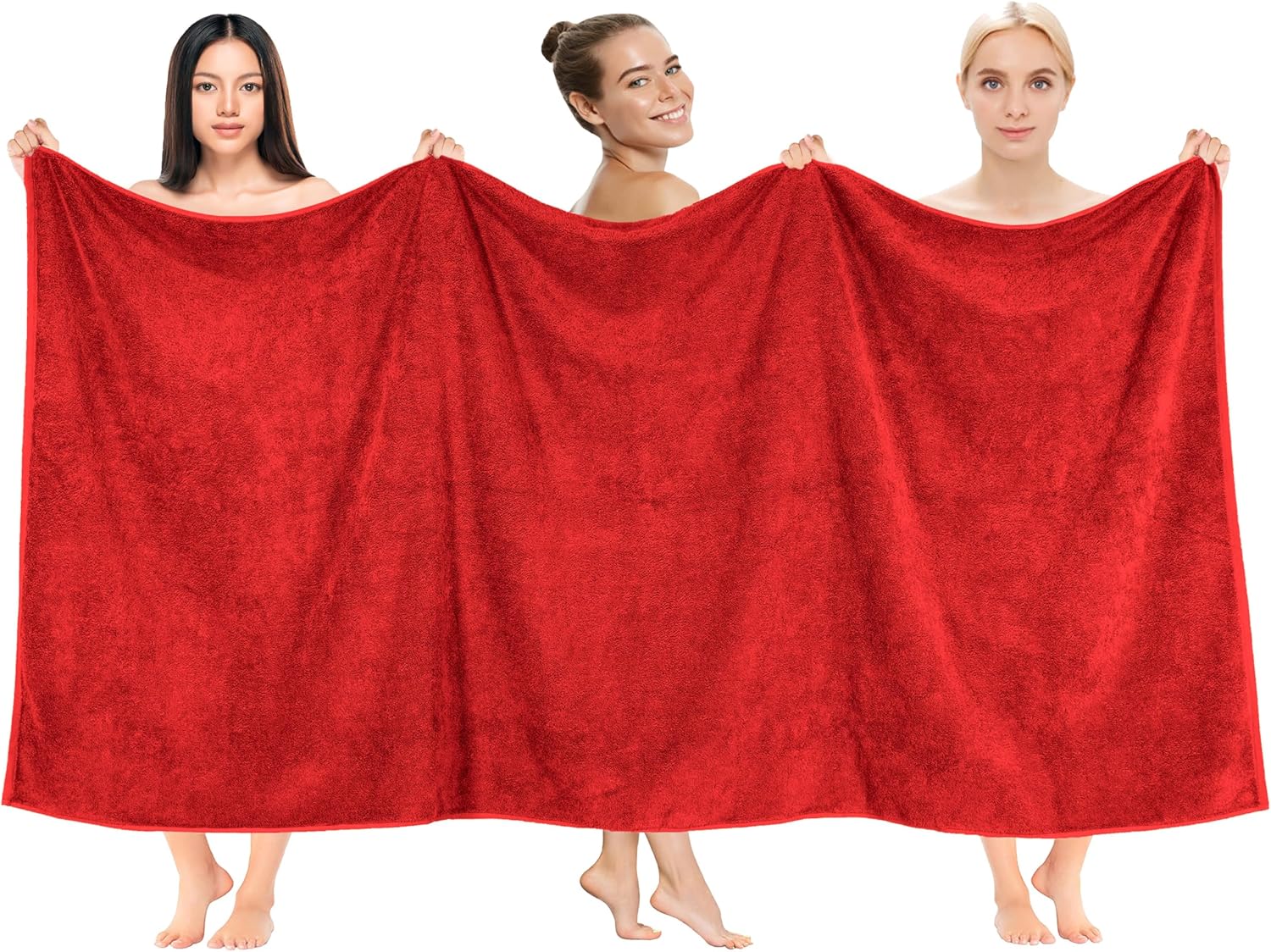 Cotton Paradise 40x80 Red Oversized Bath Sheet