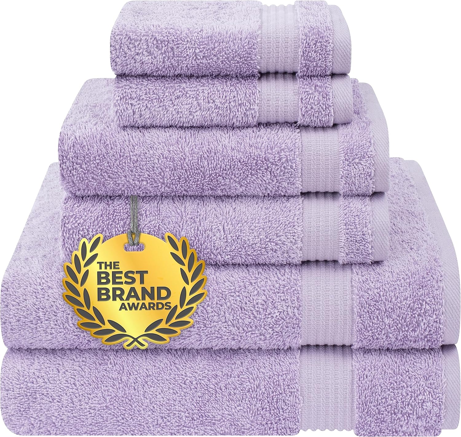 Cotton Paradise 6 Piece Lilac Towel Set 1
