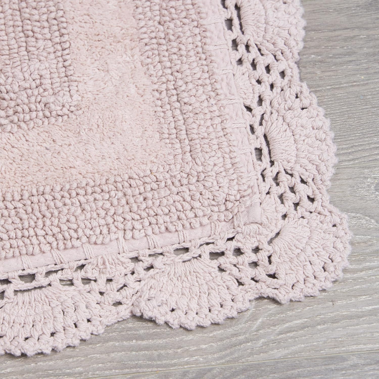 Laura Ashley Dusty Pink Cotton Bath Mat 21x34