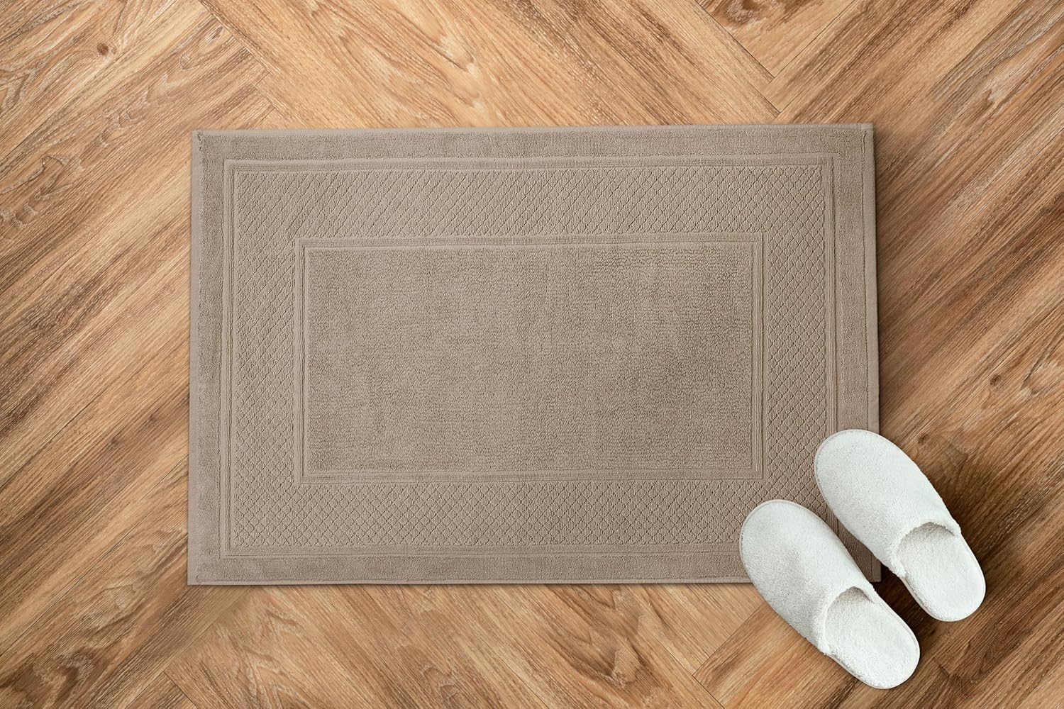 Avalon Towels Beige Bath Mat Set of 2 1