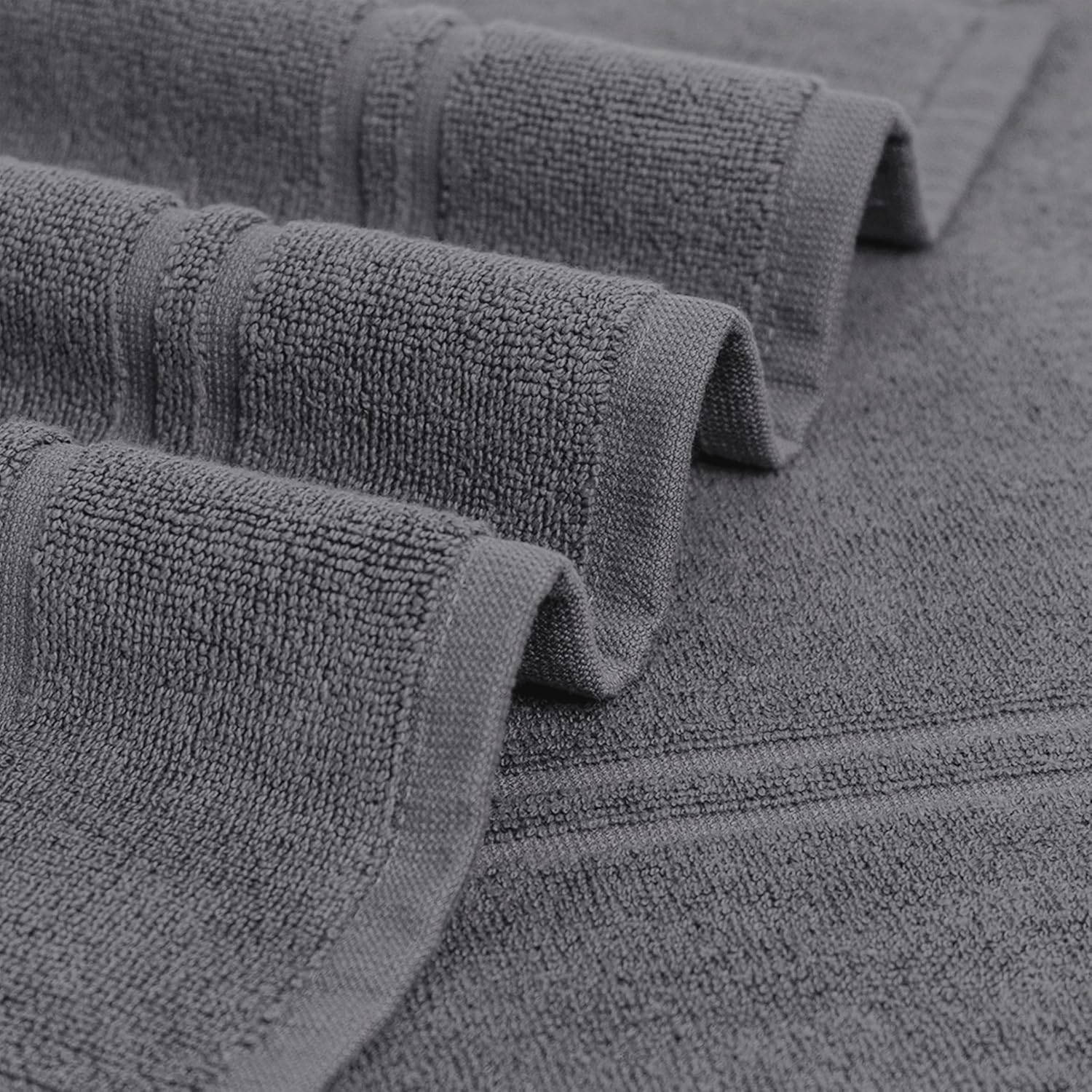 Tens Towels Pack of 2 Dark Grey Bath Mats