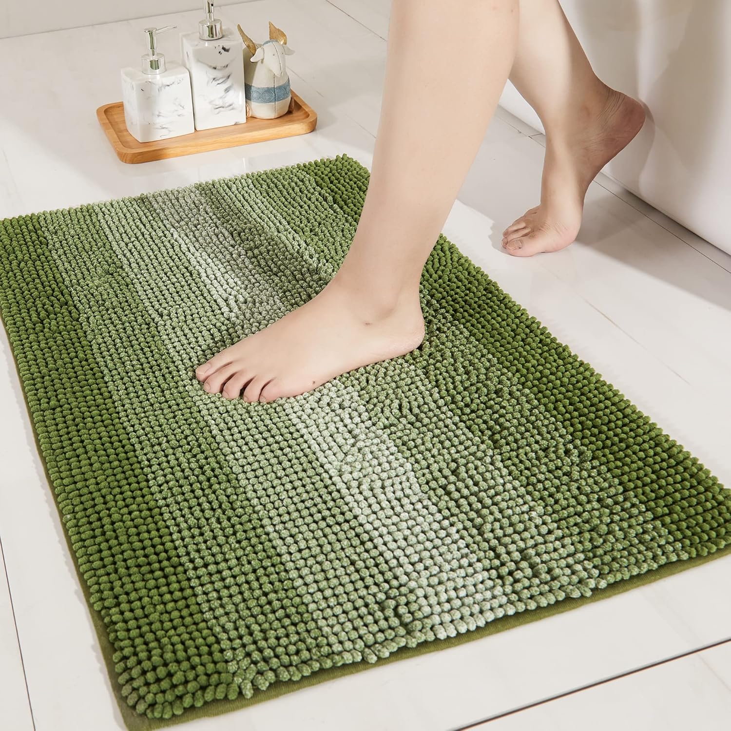 COSY HOMEER 24x17 Inch Non-Slip Bath Rug 1