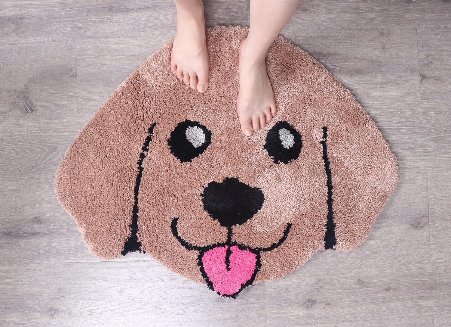 Cute Bath Mat with Golden Retriever Design