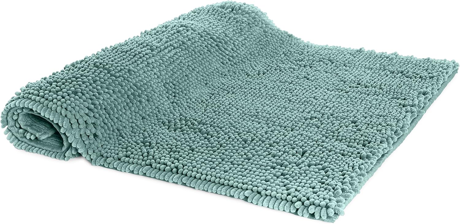 Amazon Basics Seafoam Green Bath Rug 21x34
