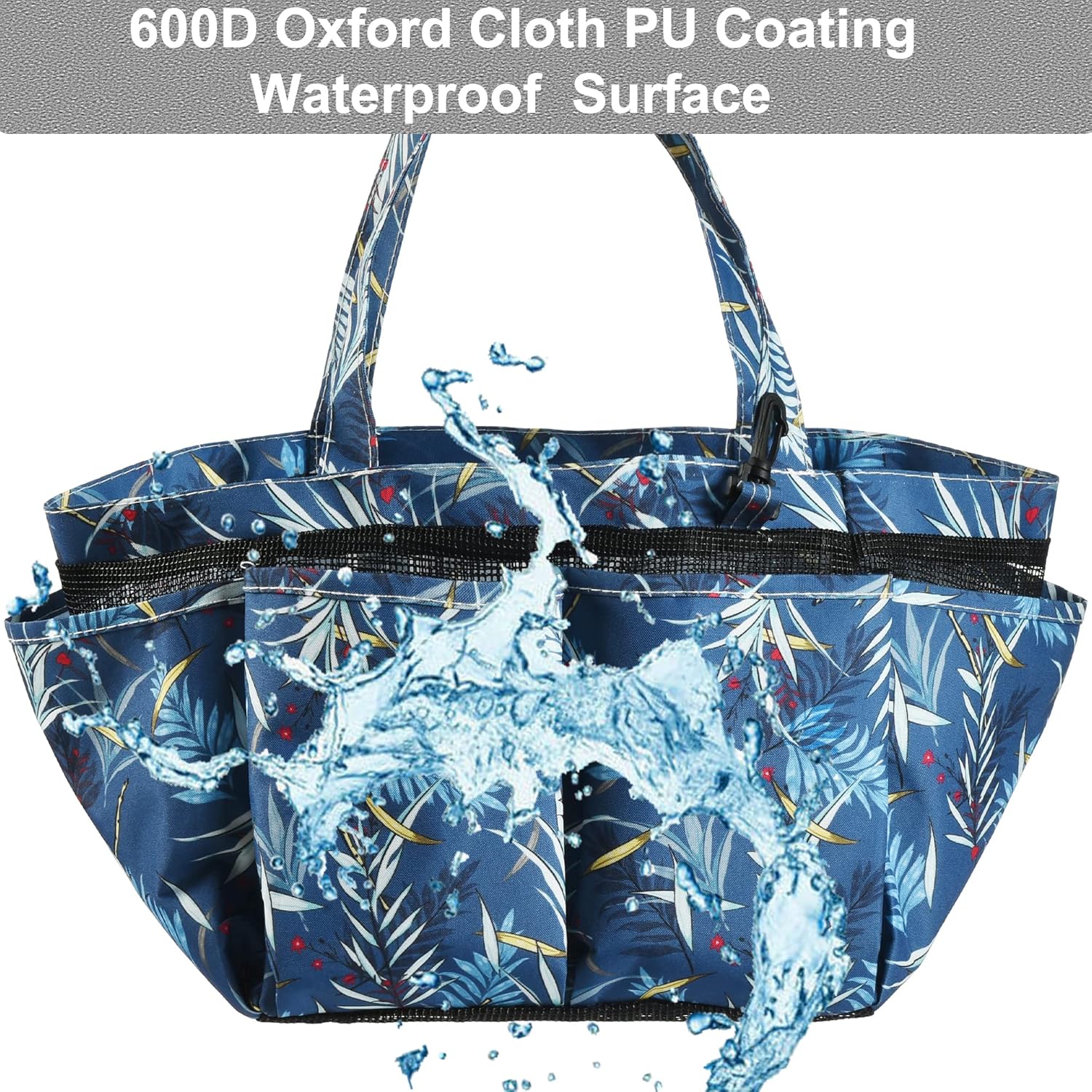 Haundry Portable Mesh Shower Caddy with 8 Pockets