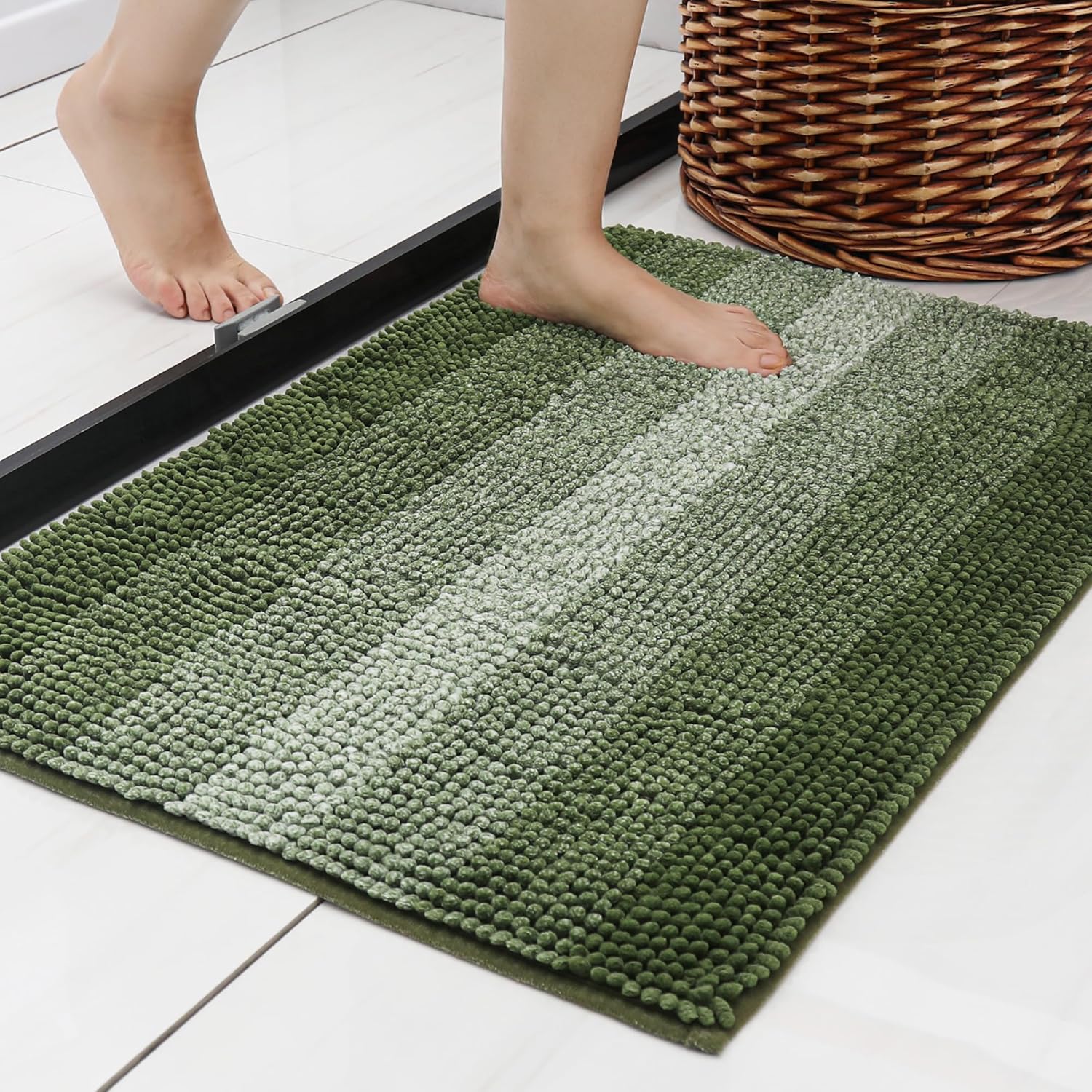 COSY HOMEER 24x17 Inch Non-Slip Bath Rug 1