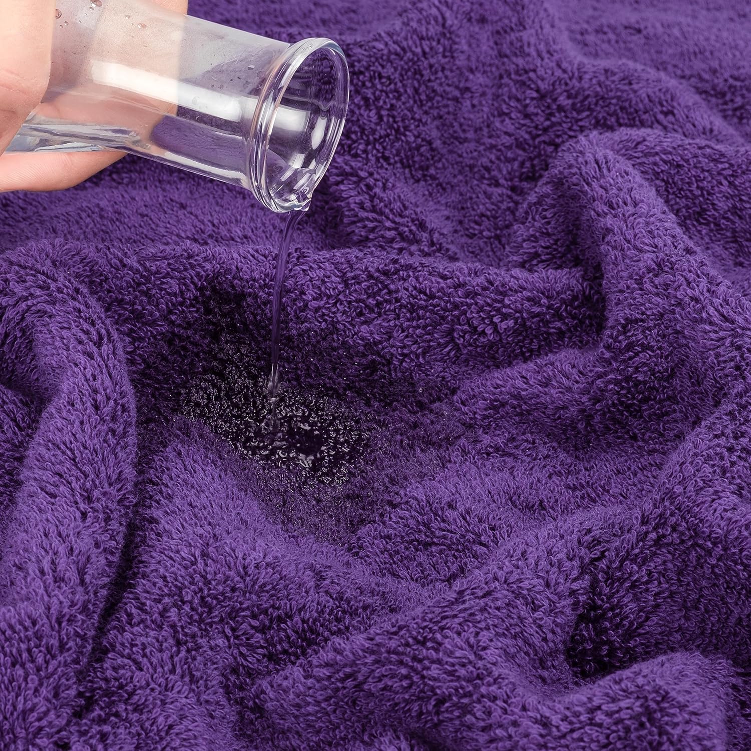 Cotton Paradise 6 Piece Purple Towel Set