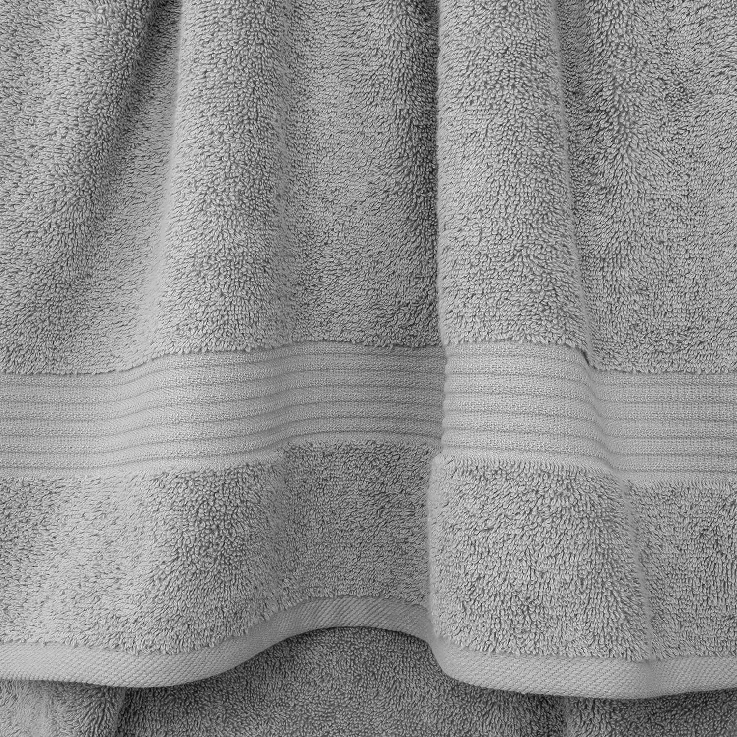 Cotton Paradise 6 Piece Towel Set - Light Gray 100 Cotton Bath Towels